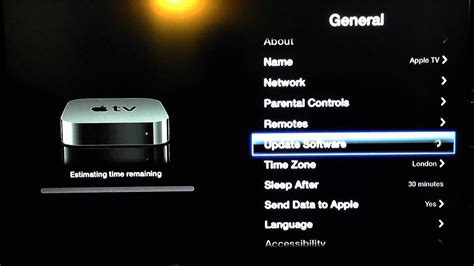 Apple tv update. Update your Apple TV. With the setting being enabled, and updates not completing as expected, let’s restart the Apple TV using the steps outlined in the article below. How to turn off or restart your Apple TV. If the issue continues after restarting, the next step would be to contact Apple. You can find their contact details via the Get ... 
