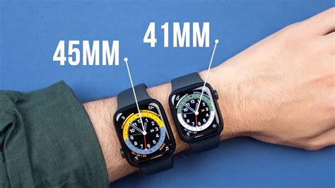 Apple watch 41mm vs 45mm. Jan 19, 2023 · Apple Watch 40/41 mm. Si tu muñeca mide menos de 15 cm, claramente el Apple Watch de 40 mm es para ti. Apple Watch 44/45 mm. Si tu muñeca mide más de 16,5-17 cm, el modelo grande es que que debes escoger. Si estás entre estas dos medidas, la decisión la debes tomar en base a tus gustos, ambos modelos te quedarán bien. 