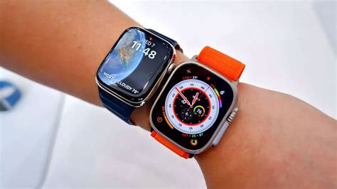 Apple watch 9 vs ultra 2. Apple Watch Ultra 2 has a water resistance rating of 100 meters under ISO standard 22810. It may be used for recreational scuba diving (with compatible third-party app from the App Store) to 40 meters and high-speed water sports. Apple Watch Ultra 2 should not be used for diving below 40 meters. Water resistance is not a … 