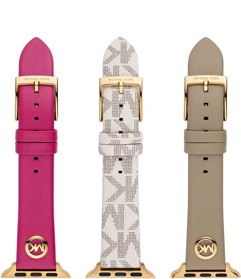 Michael Kors Interchangeable Watch Band Compatible with Your 38mm/40mm/41mm Apple Watch- Straps for use with Apple Watch Series 1,2,3,4,5,6,7,SE, Pink Logo, Custom. 131. $11500. FREE delivery Sat, Sept 16. Or fastest delivery Thu, Sept 14.. 