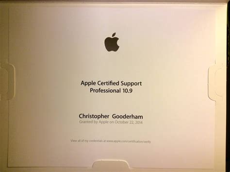 Apple-Device-Support Zertifizierung