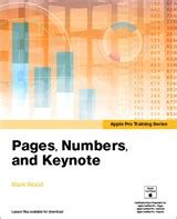 Read Online Apple Pro Training Series Pages Numbers And Keynote By Peachpit Press