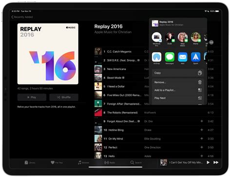 Apple.music.replay. Dengan Apple Music Replay, Anda dapat menghidupkan kembali musik yang paling berarti bagi Anda tahun ini. Dapatkan wawasan tentang musik yang Anda dengarkan sepanjang tahun. Selain itu, dapatkan daftar putar dengan lagu-lagu terbaik Anda tahun ini - dan satu daftar putar untuk setiap tahun Anda berlangganan Apple Music. 