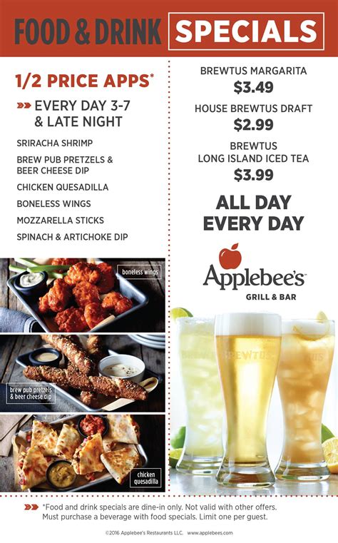 Whether you're looking for affordable lunch specials with co-workers, or in the mood for a delicious dinner with family and friends, Applebee's offers dining options you'll love. Ask about drink specials and our wide selection of beverages, beers and cocktails to quench your thirst, call ahead at (402) 467-6161 to find out what's on tap today.
