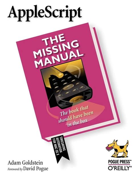 Applescript The Missing Manual Missing Manuals