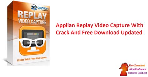 Applian replay video capture 12.8.0.3 crack with serial key 