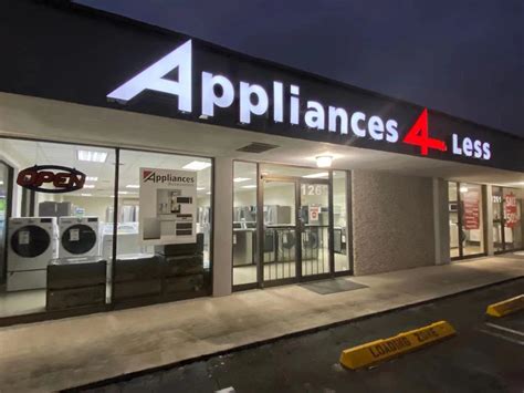 Locations. Appliances 4 Less offers 2 locations in the Denver metro area. Aurora. 3250 N Oakland St Unit A, Aurora, CO 80010. (720) 448-6922. Lakewood. 1930 Wadsworth Blvd, Lakewood, CO 80214. (720) 688-1990.