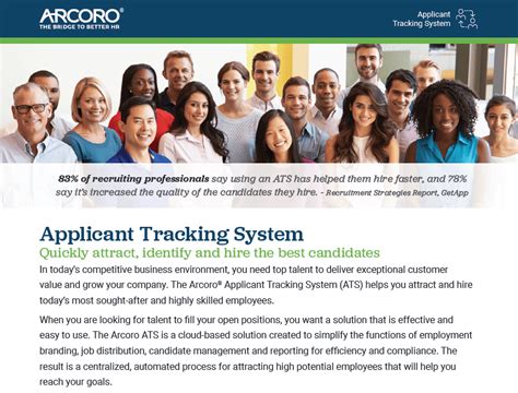 Applicant Home Page Arcoro