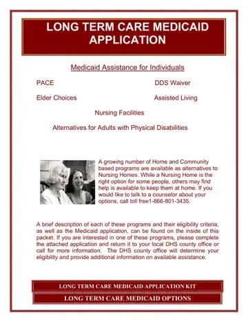 Application For Medicaid PDF Form FormsPal
