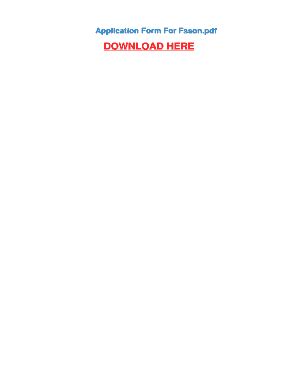 Application Form For Fsson