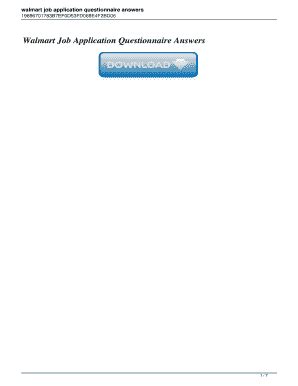 Application Questionnaire Answers