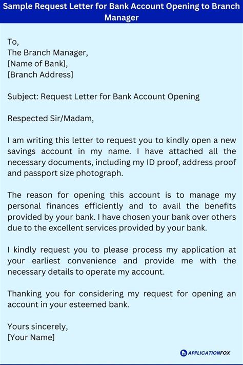 Application for opening bank account for school. .  ...