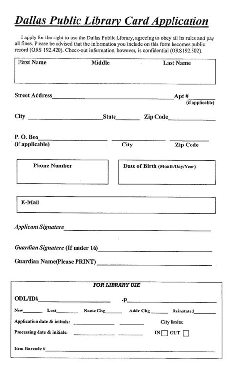 Application letter for library card Get a Library Card District of