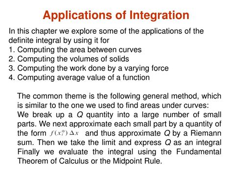 Application of integration. Things To Know About Application of integration. 