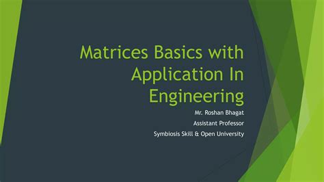 Application of matrices in engineering.  Aug 13, 2025 · 2) Engineering a...