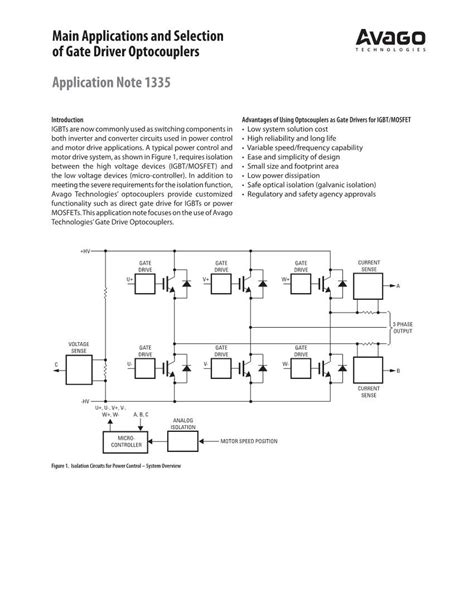 Applications and Selection of Gate Driver Optocouplers …