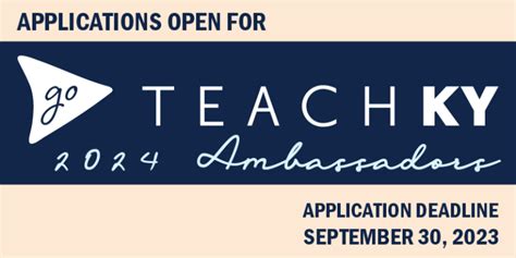 Applications are open for the 2024 Class of GoTeachKY Ambassadors ...