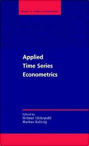 Applied Econometrics Time Series