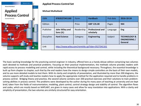 Applied Process Control Set