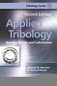 Applied Tribology : Bearing Design and Lubrication - Google Books