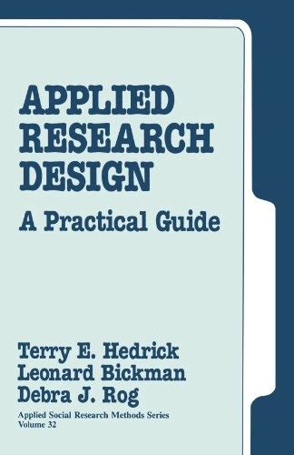 Applied research design a practical guide applied social research methods. - Proposal writing sage human services guides.
