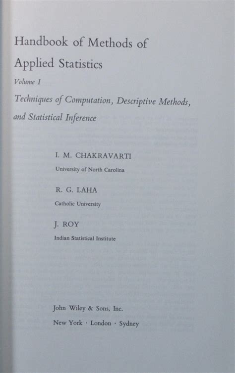 Applied statistics a handbook of techniques 2nd edition. - Les produits chimiques employés en médecine.