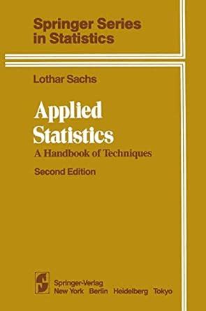 Applied statistics a handbook of techniques springer series in statistics. - Manual del propietario 2001 nissan altima.