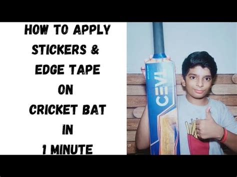 Apply CEAT Stickers On Cricket Bat Easy & Professional Way