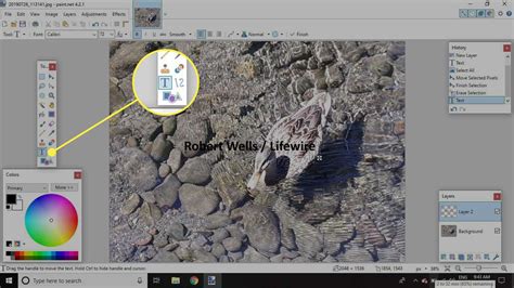 Apply a Text Watermark to Graphics in Paint NET