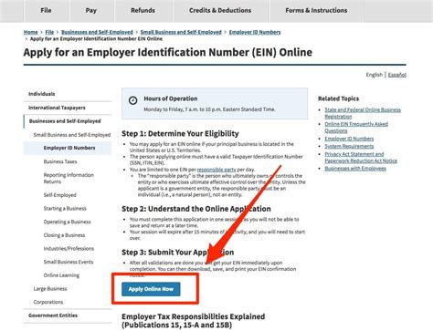 Apply for a Small Business Tax ID (EIN) Number Tax ID Application