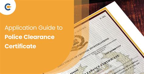 Apply for police clearance certificate.  4.  Step-by-step guide on requi...