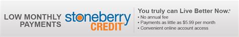 Apply for stoneberry credit. Sep 19, 2023 · Like many other sites, Stoneberry offers buy now, pay later credit. You can get approved instantly when you apply online at Stoneberry. The payments on Stoneberry credit accounts are small, making them more affordable. Payments with Stoneberry credit start as low as $5.99 per month. However, you can expect to pay high-interest rates. 