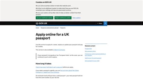 Apply online for a UK passport - GOV.UK / ESTA Application