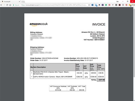 Applying For VAT Reclaim From Amazon