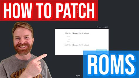 Applying UPS Patch to a Rom File - YouTube