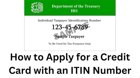 Applying for a Credit Card with an ITIN Number StepbyStep Guide