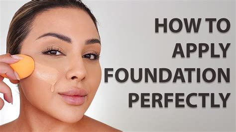 Applying foundation: How to apply foundation according to …