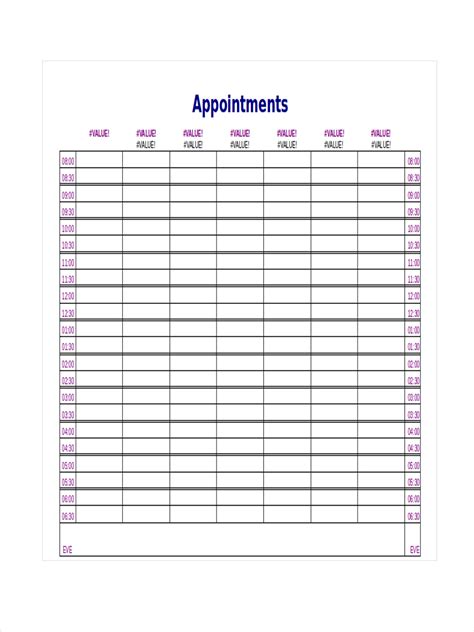Appointment Schedule 10+ Examples, Format, Pdf Examples