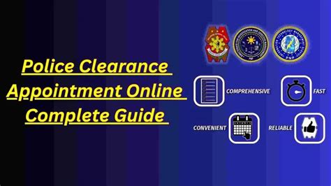 Appointment national police clearance.  Fast, secure, and convenient process...