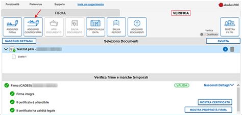 Apposizione Controfirma con Aruba Sign e Firma Digitale - Guida