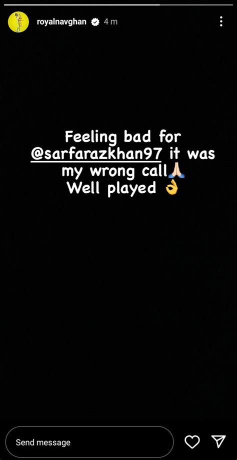 474px x 266px - Appreciation and apology: Ravindra Jadejas Instagram story for Sarfaraz  Khan after runout