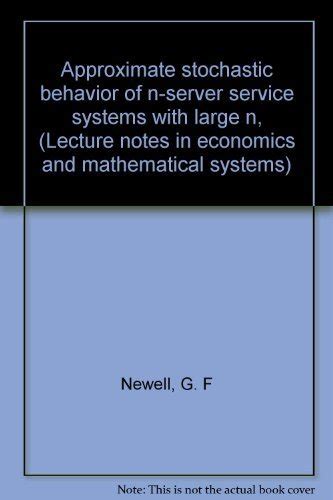 Approximate Stochastic Behavior Of N Server Service Systems With Large N