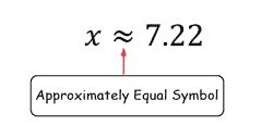 Approximation Symbol And Equal symbol