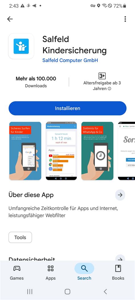 Apps zur Kindersicherung