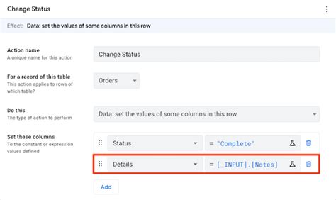 Appsheet color column. See Track app changes using change column types.  ChangeTime...
