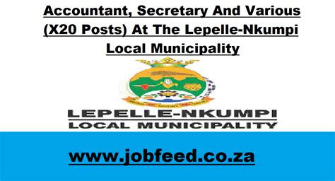 Apr Lepelle-Nkumpi Municipality Executive Manager Vacancies …