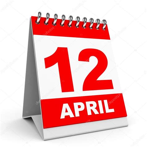 April 12th Calendar
