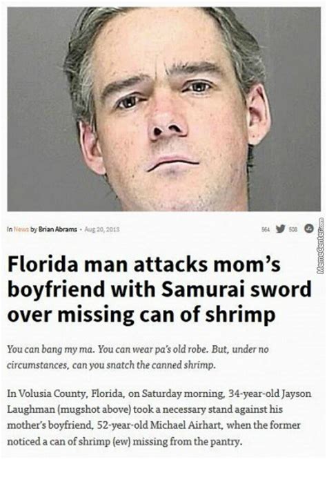 He knows the meme is messy and often offensive and cruel. But he also thinks Florida Man can be admirable. With lawyerly precision, he defines Florida Man as a person who embodies “free-spirited .... 