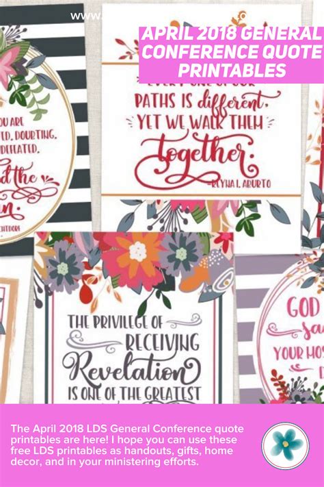 April 2018 General Conference Free Quote Printables