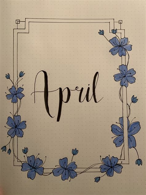 April Cover Page Bullet Journa